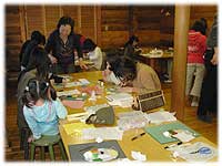 ガラスアート講座 制作風景
