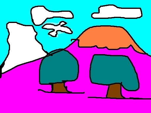 Where is a bird in this picture?�@���͂ǂ��ɂ���̂���